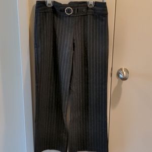 Pinstripe Black Business Pant (Juniors)